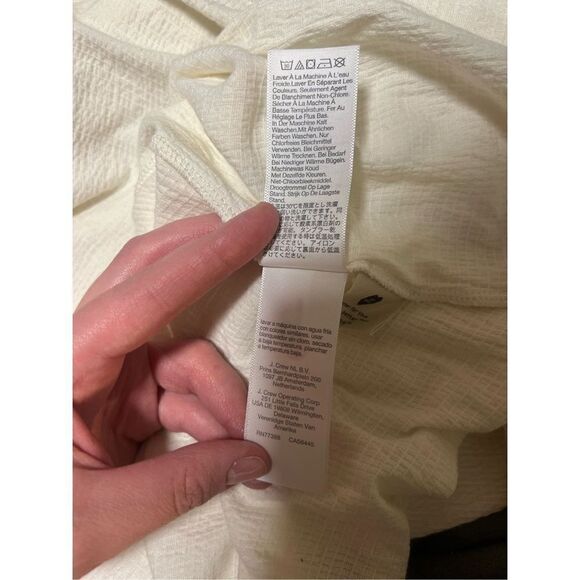 NWT Madewell Seahorse Embroidery Top 3X Plus Blue Zig Zag Embroidered Square Top - Picture 9 of 16